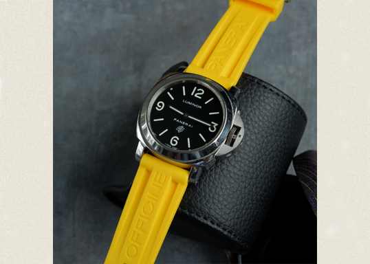 Yellow Rubber Panerai Strapfreak Premium Watch Straps at